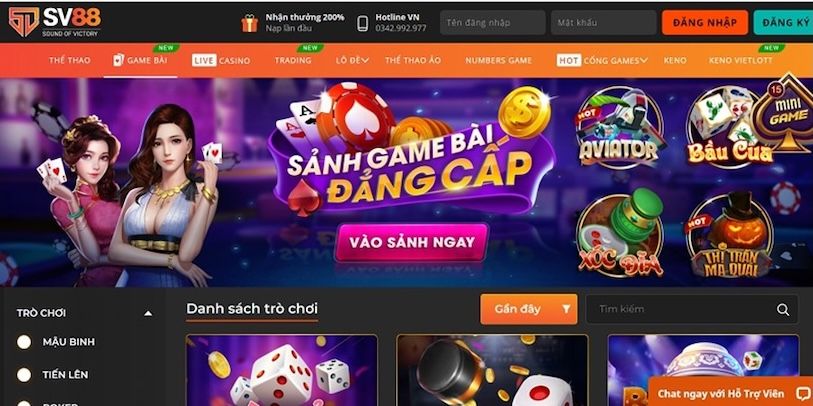 Review chi tiết giao diện và trải nghiệm chơi tại nhà cái SV88 - Ảnh 2